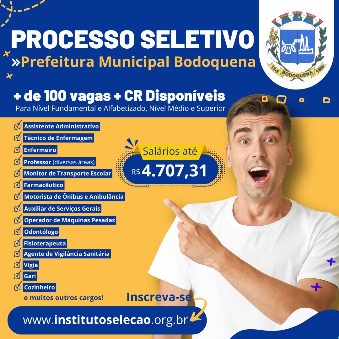 PROCESSO SELETIVO BODOQUENA